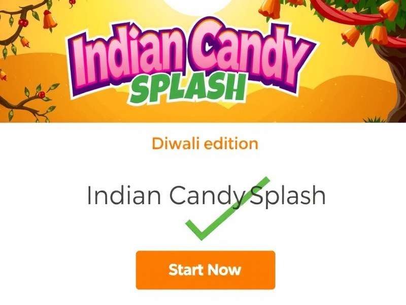Diwali festival theme in Indian Candy Splash Indian Candy Splash Diwali edition